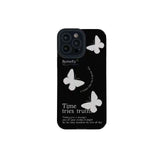 White Butterfly Shockproof Soft Case For iPhone 14 13 12 series