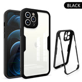 360 Full Clear Armor Shockproof Soft Bumper Case For iPhone 12 11 Series