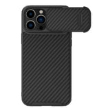 Carbon Fiber Slide Camera Protection Case for iPhone 14 Series