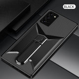 Luxury Shockproof Carmera Lens Protection Stand Ring Holder Soft TPU Phone Case For Samsung Galaxy Note 20 Series