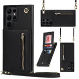 Leather Crossbody Card Wallet Case For Samsung Galaxy S23 S22 S21 series