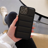 Fashion Down Jacket Case for iPhone 14 13 12 series