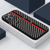 Luxury For Magsafe Charging Shockproof Carbon Fiber Pattern Case For iPhone 14 13 12 series