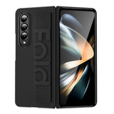 Solid Color Wrist Strap Silicone Case For Samsung Galaxy Z Fold 4 3