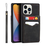 Flip Leather Wallet Credit Card Holder Strap Case for iPhone 13 12 11 Pro Max