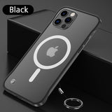 Ultra thin No Bumper Design Magnetic Wireless Charging Case For iPhone 12 Pro Max