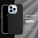 Original Liquid Silicone Armor Case for iPhone 13 12 11 Mini Pro Max