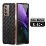 Original Carbon Fiber Texture Leather Back Cover Shockproof Phone Case for Samsung Galaxy Z Fold 2