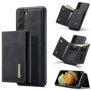 Magnetic Leather Flip Card Slot Wallet Case for Samsung Galaxy S21