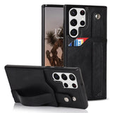 Wristband Leather Wallet Case for Samsung Galaxy S23 S22 S21 series