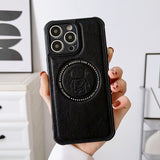 Astronaut Leather Magsafe Case for iPhone 14 13 12 series