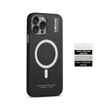 Magnetic TPU Frame Frosted Case For iPhone 14 13 12 series