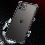 Creative Adjustable Stainless Aluminum Mechanical Metal Bumper Case For iPhone 14 13 12 series