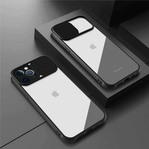 Slide Camera Lens Protector Transparent Shockproof Case For iPhone 12 11 XS Series