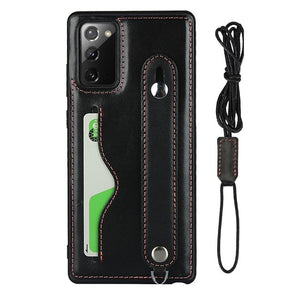 Sling Card Holder Genuine Leather Case For Samsung Galaxy Note 20 Series