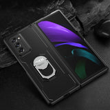 Luxury Armor Shockproof Ring Holder Flip Case For Samsung galaxy Z Fold 2