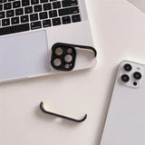 Top Bottom Borders Bumper Glass Lens Protective Case For iPhone 15 14 13 Series