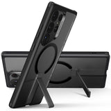 Foldable Kickstand MagSafe HaloLock Military-Grade Drop Protection Case for Galaxy S24 Ultra