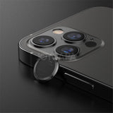 Metal Ring Tempered Glass Full Cover Camera Lens Protector For iPhone 12 11 Series