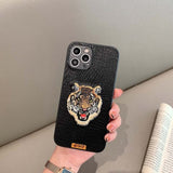 Embroidery Luxury 3D Phone Case For iPhone 13 12 11 Series