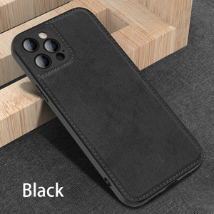 Magnetic Shockproof Silicone Soft TPU Built in Magnet Cloth Phone Case For iPhone 12 11 Series