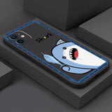 Cartoon Cute Shark Tiger Case for iPhone 13 12 11 Pro Max Mini