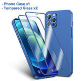 Tempered Glass Shockproof Phone Case For iPhone 13 Series