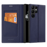 Magnetic Folio Leather Flip Wallet Card Slot Case For S23 Ultra Plus