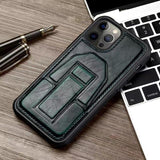 PU Leather Card Pocket Stand Holder Protect Camera Shockproof Case for iPhone 13 12 11 Pro Max