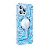 Magnetic Circuit Diagram Case With Lens Film Magsafe For iPhone 14 13 12 series
