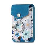 Magnetic Magsafe Cards Bag Flower Card Slots Wallet With Ring Holder For iPhone 15 series