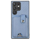 Leather Credit Card Holder Wallet Case Cover for Samsung Galaxy S23 S22 S21 Ultra Plus