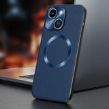 Leather Magsafe Magnetic Wireless Camera Protection Case for iPhone 14 13 12 series