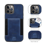 Comfortable Leather Drop Protection Card Pocket Case for iPhone 12 11 Series