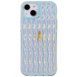 Luxury Plating Colorful Laser Wave Case for iPhone 13 12 11 Pro Max