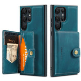 Magnetic Leather Wallet Card Solt Case For Samsung Galaxy S23 Series