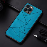 Fashion Stripes Leather Case For Apple iPhone 12 Series