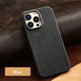 Luxury Retro Leather Case for iPhone 15 14 13 12 series