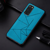 Bracket Leather Silicone Case For Samsung Galaxy S20 Note 10 Series