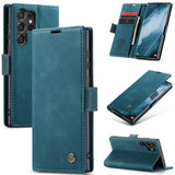 Retro Magnetic Card Holder Wallet Case For Samsung Galaxy S23 Ultra Plus