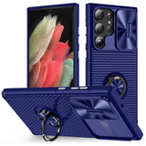 Magnetic Armor Camera Protector Car Holder Shockproof Silicone Case For Samsung Galaxy S23 series