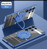 2-in-1 Magnetic Ring Metal Holder PC Case For Samsung Galaxy S23 series