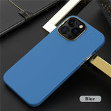 Luxury Leather Plating Case for iPhone 13 12 11 Series
