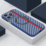 Luxury For Magsafe Charging Shockproof Carbon Fiber Pattern Case For iPhone 14 13 12 series