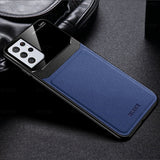 Soft Back Cover Shockproof Leather Phone Case For Samsung Galaxy S21 Series