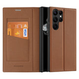 Magnetic Folio Leather Flip Wallet Card Slot Case For S23 Ultra Plus