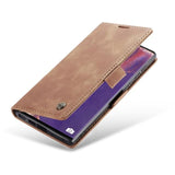 Premium Flip PU Leather Magnetic Wallet Shockproof Case for Samsung Galaxy Note 20 Series