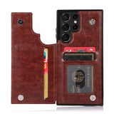 Flip Leather Wallet Case for Samsung Galaxy S22 Ultra Plus