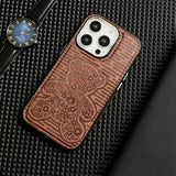 Flower Bear Leather Magsafe Wireless Charging Case For iPhone 14 13 12 series