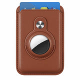 MagSafe Card Holder Magnetic Card Holder Leather AirTag Case For iPhone 14 13 12 series
